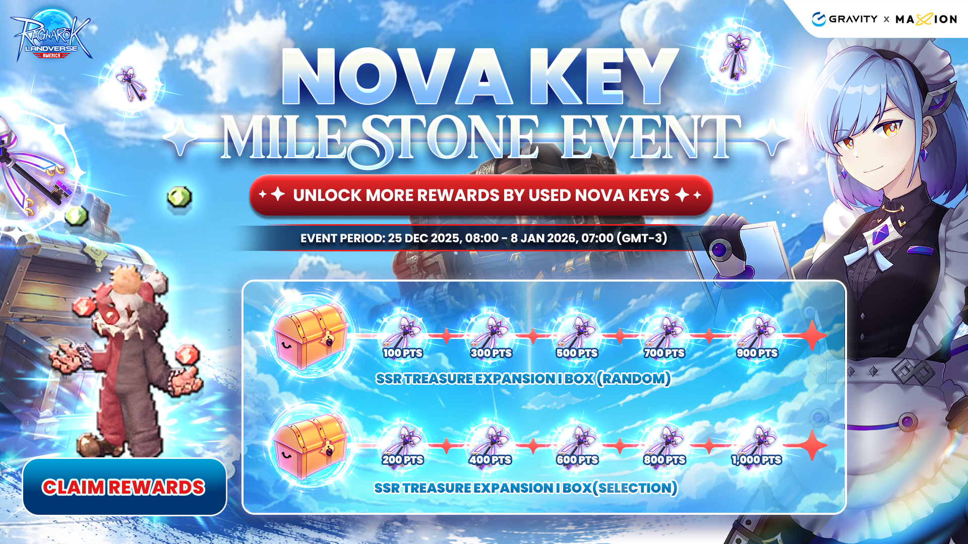 Ragnarok Online Landverse America : NOVA Key Milestone Event