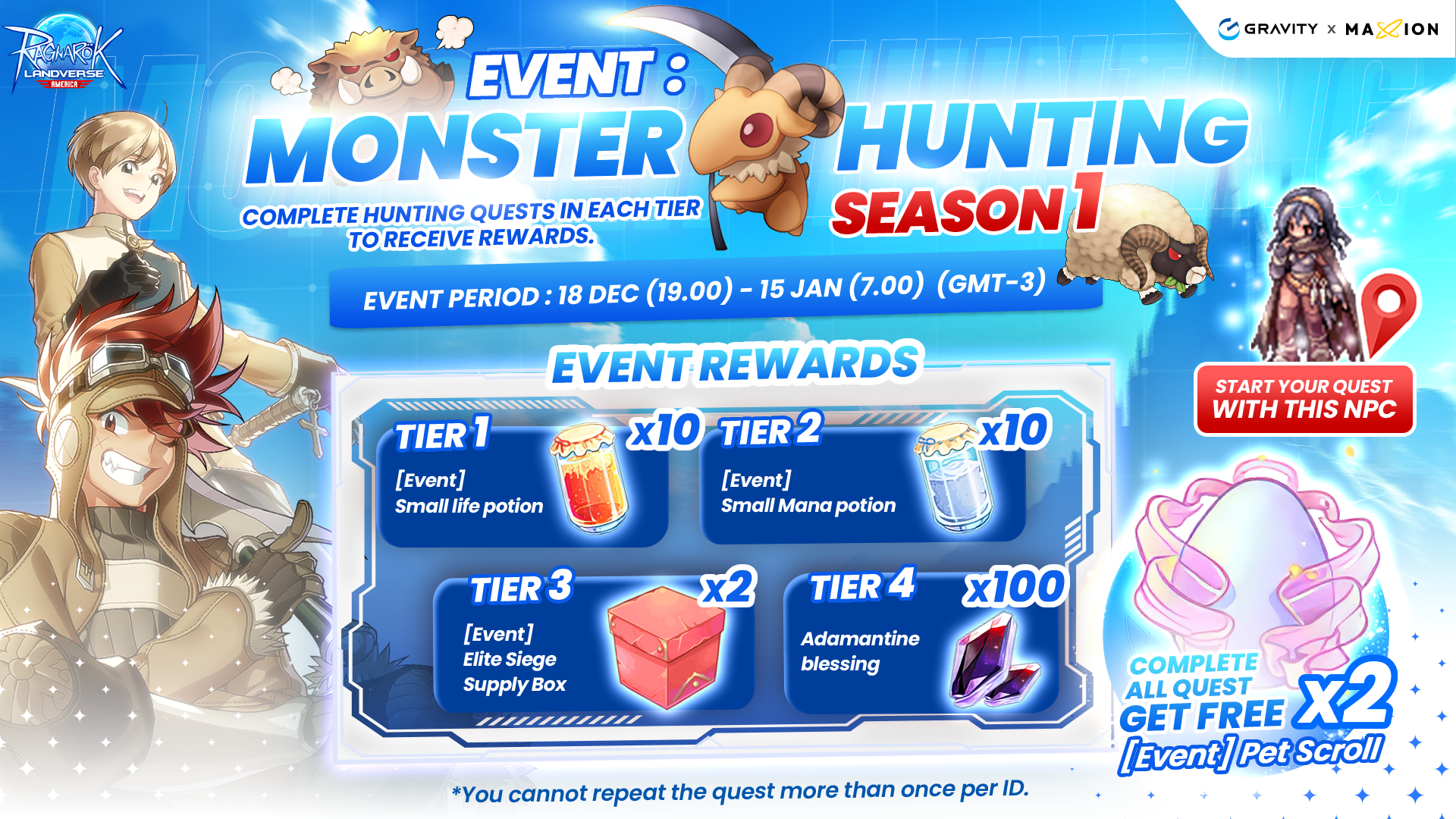 Ragnarok Online Landverse America : Monster Hunting SS1