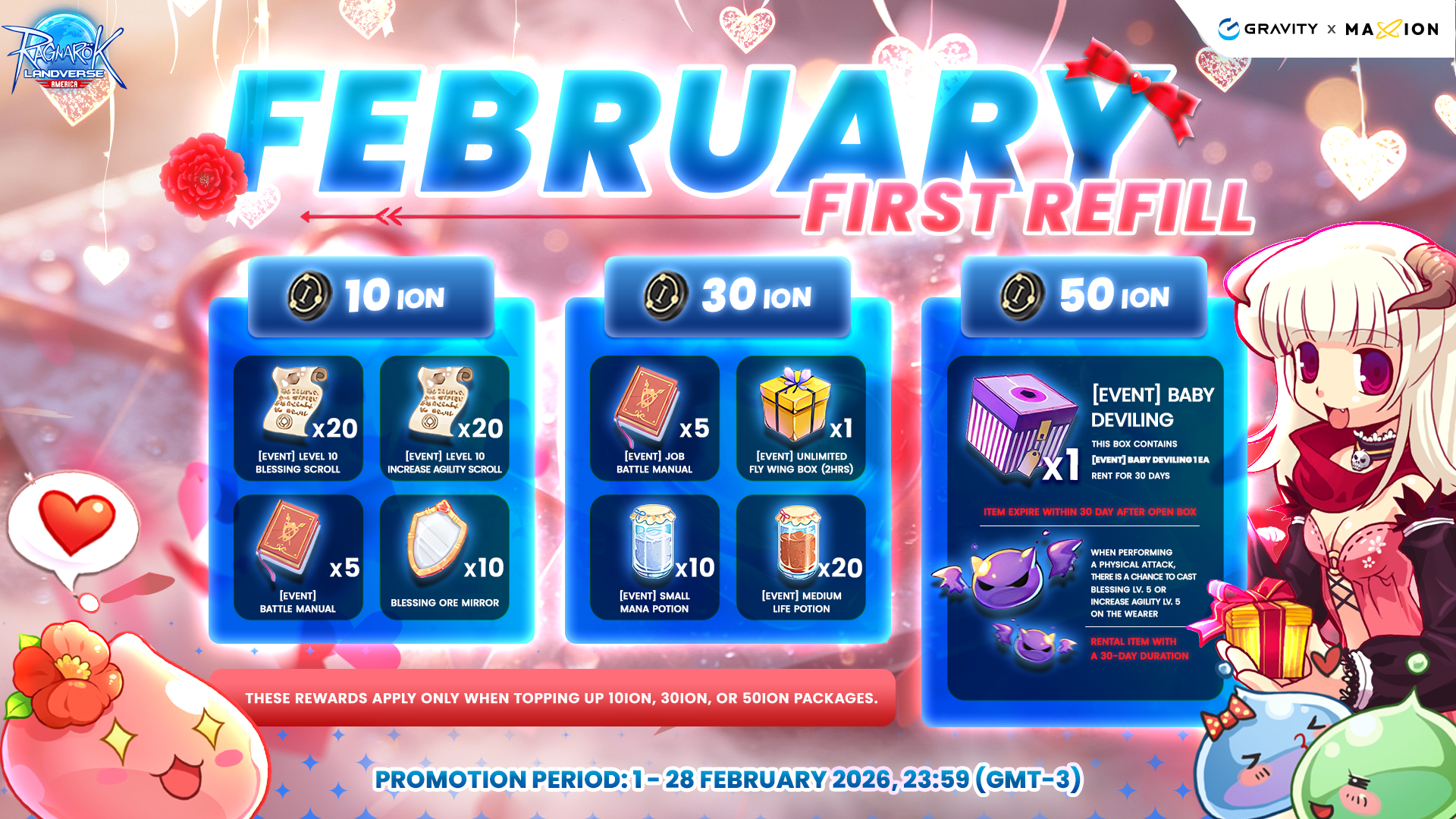 Ragnarok Online Landverse America : First Refill Promotion February 2026