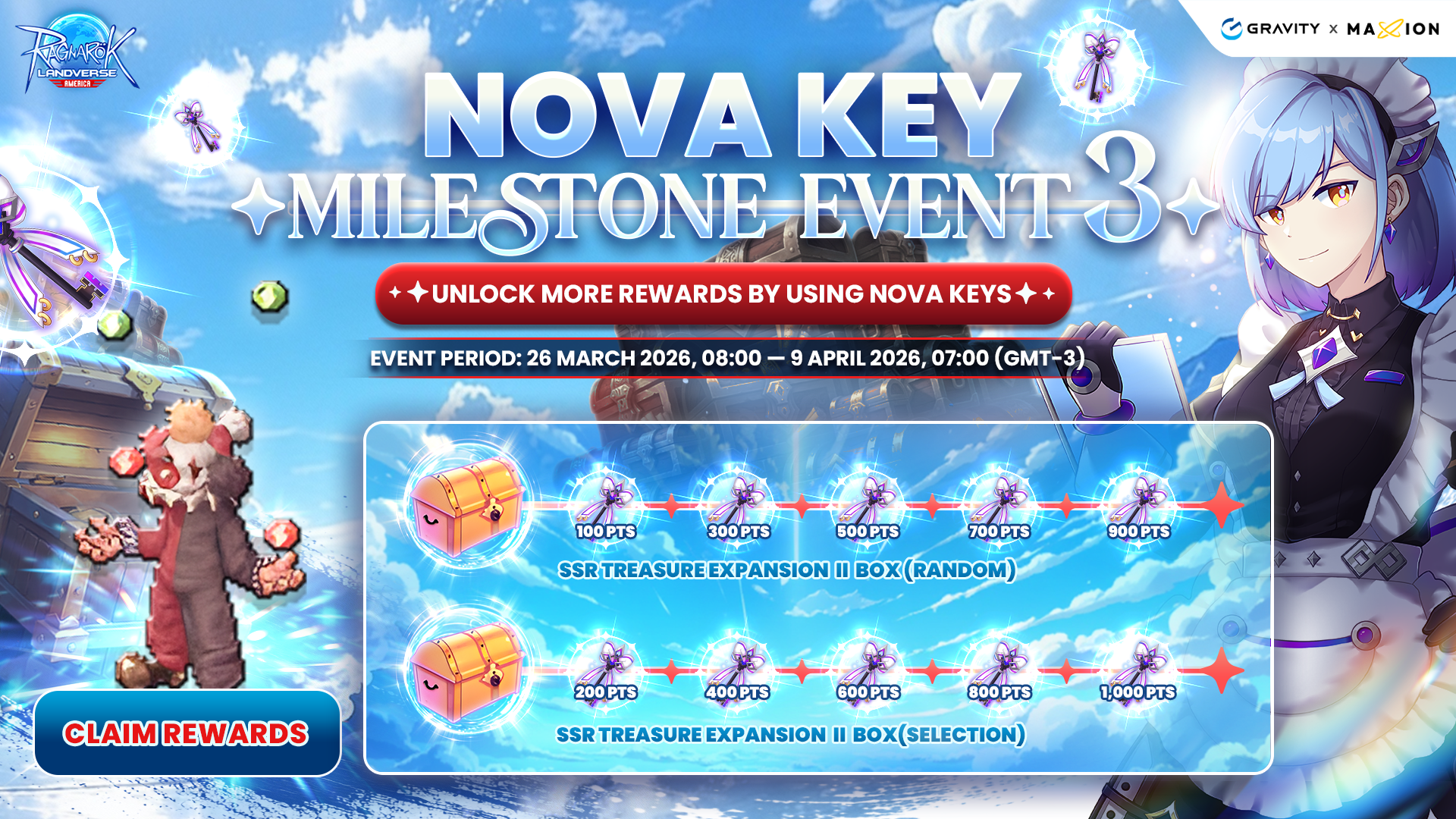 Ragnarok Online Landverse America : NOVA Key Milestone Event 3
