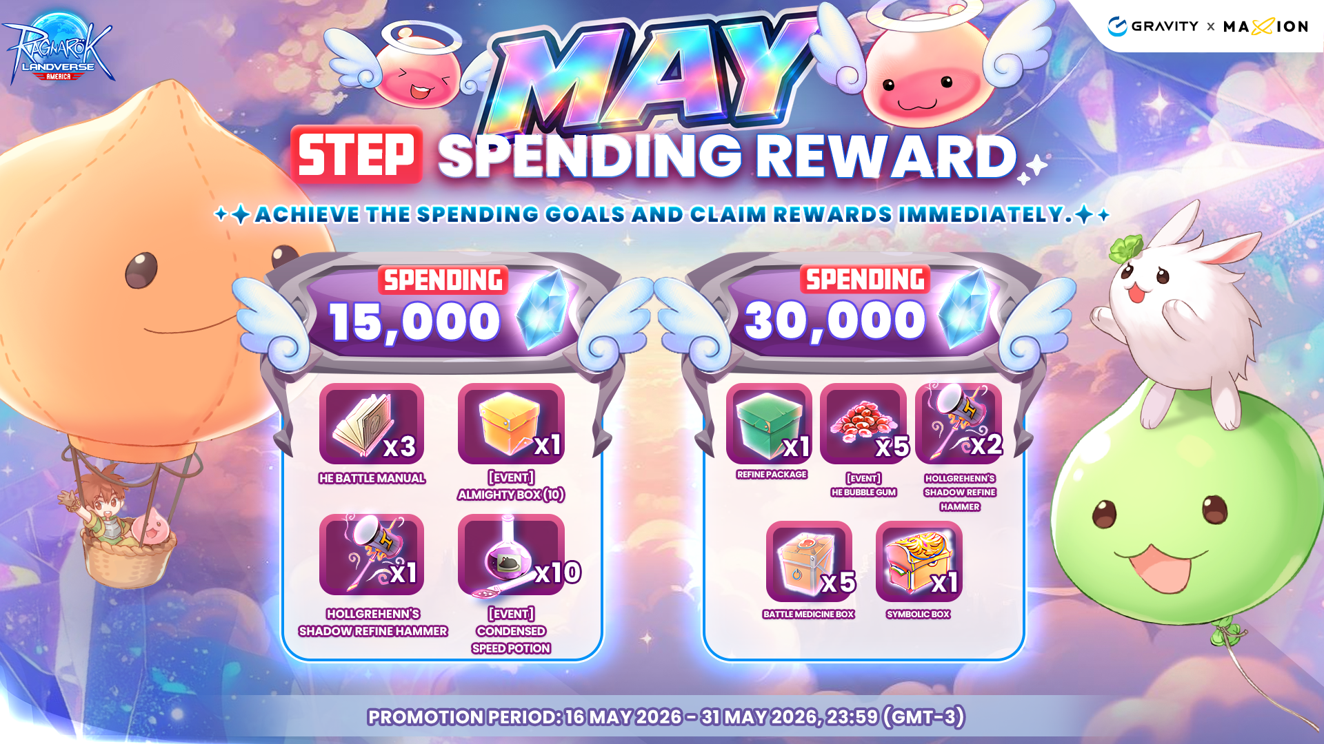 Ragnarok Online Landverse America : Step Spending Reward – May 2026